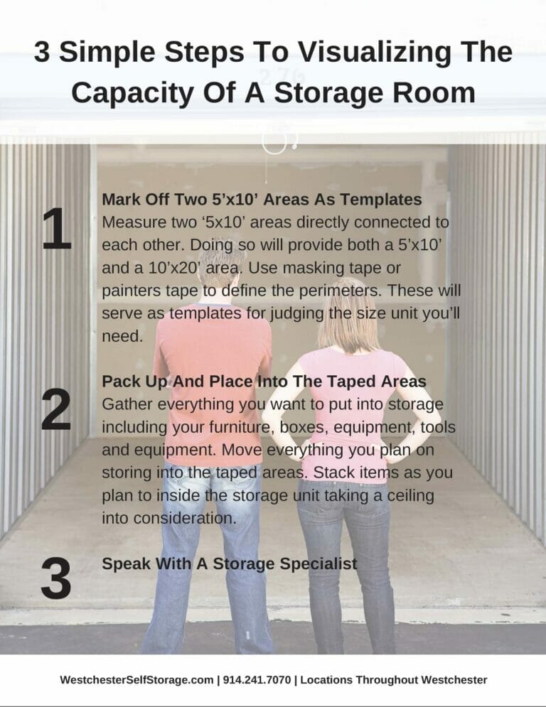 Tarrytown Self Storage - 3 steps storage room